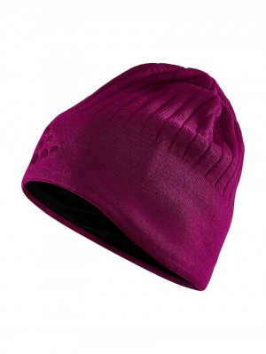 Craft ADV Windblock Knit Women's Caps And Hats Fuchsia | AA1236